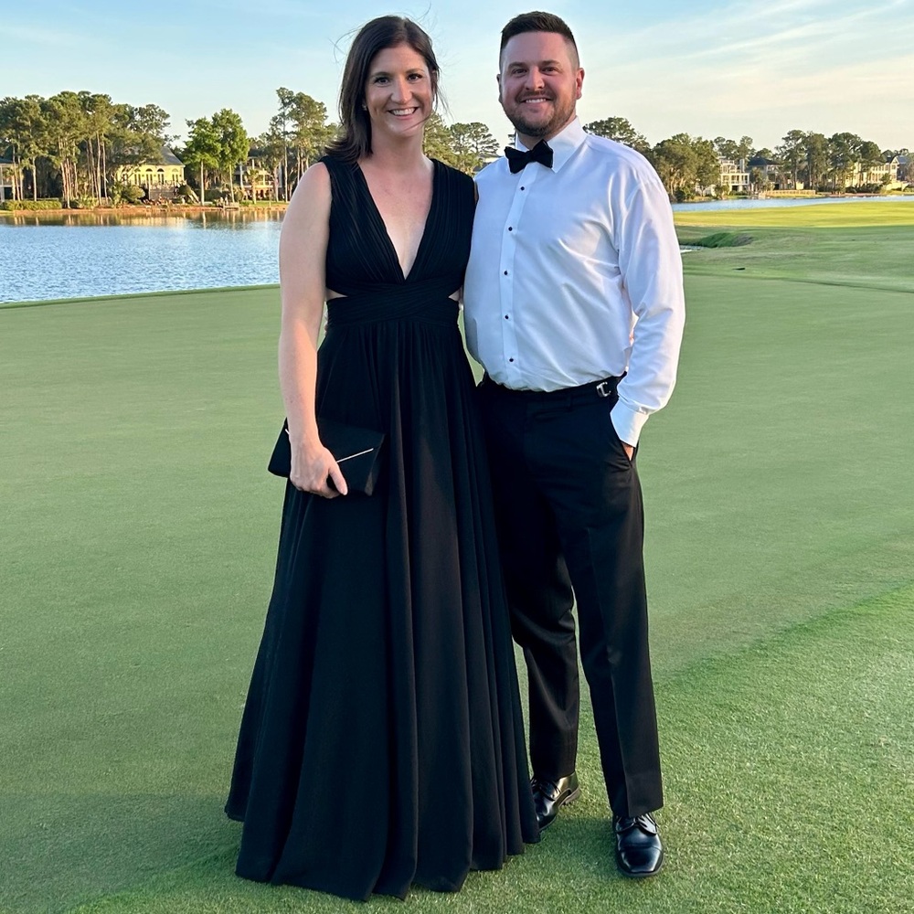 Lulu's Classic Black Maxi Dress